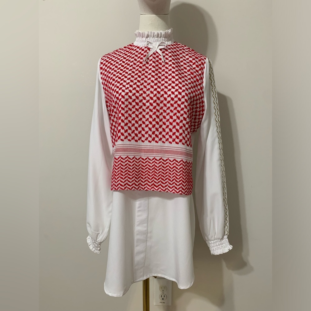 Red Keffiyeh Custom / Handmade Top